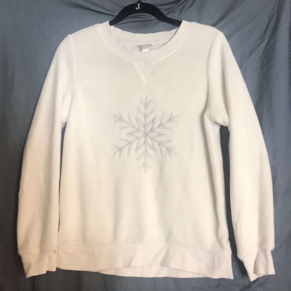 Holiday snowflake fleece
